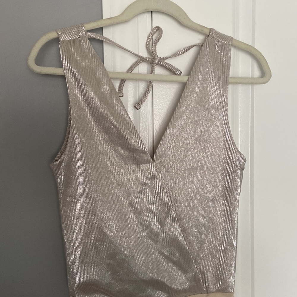 Silver Dress Top